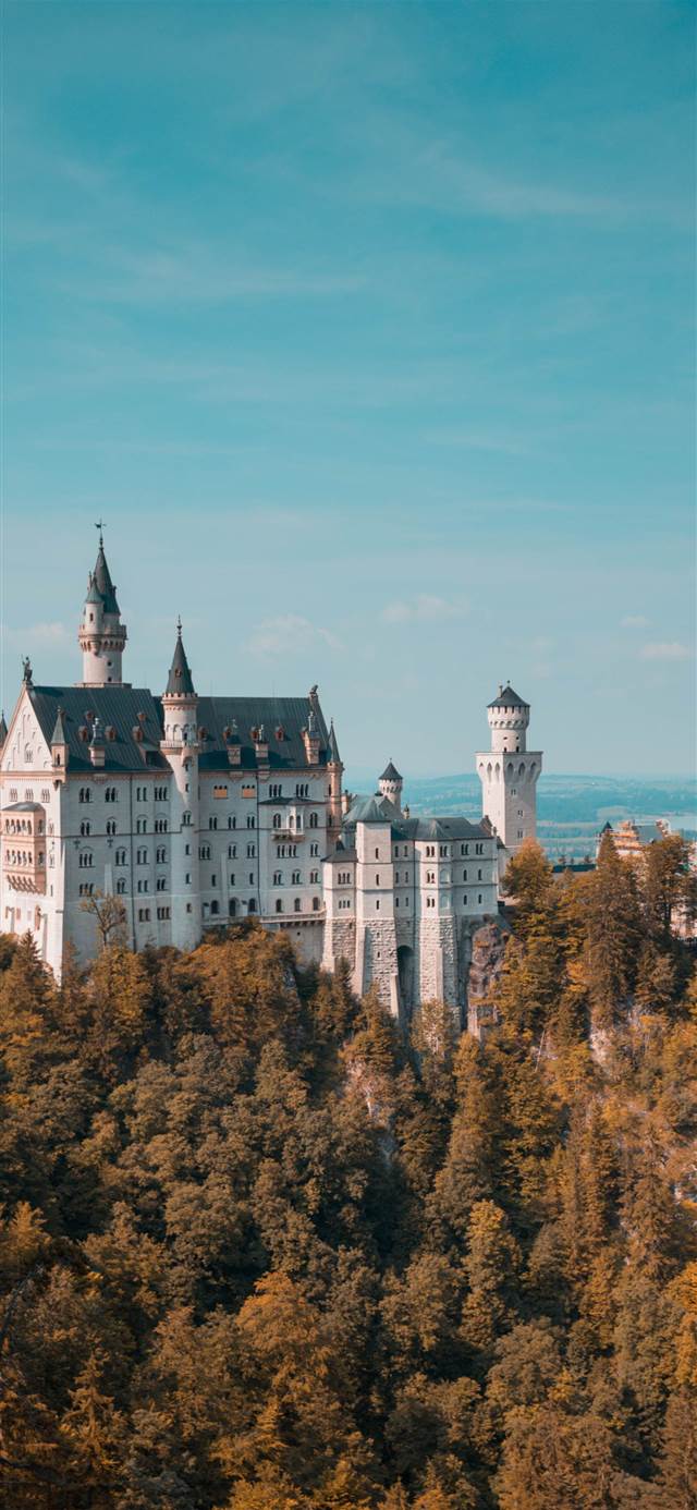640x1386 Neuschwanstein Castle Phone Wallpaper Download