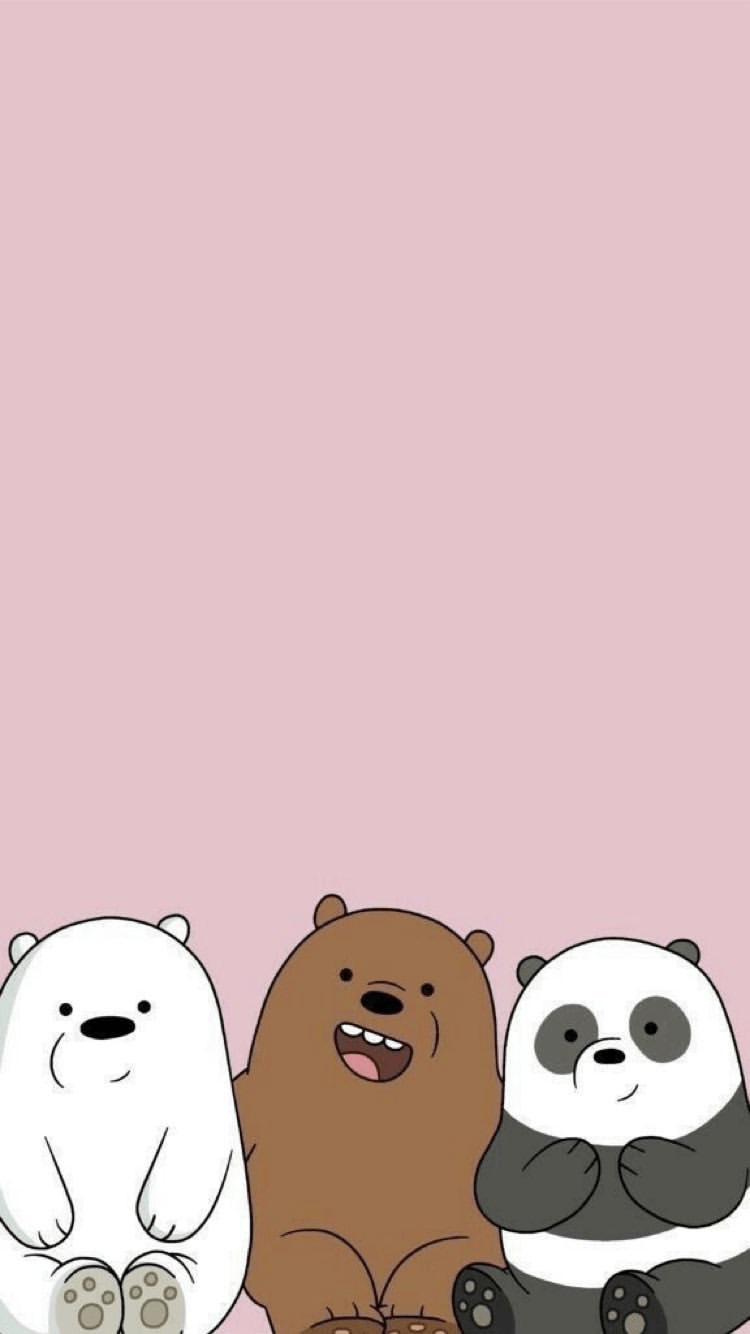 750x1334 Love This Cute Bear Wallpaper✨. We bare bears wallpaper, Bear