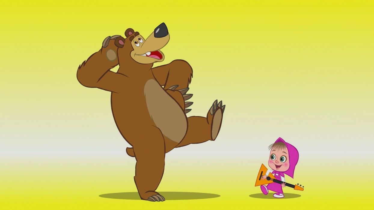 1244x700 Masha and the Bear Cartoon wallpaperx1080