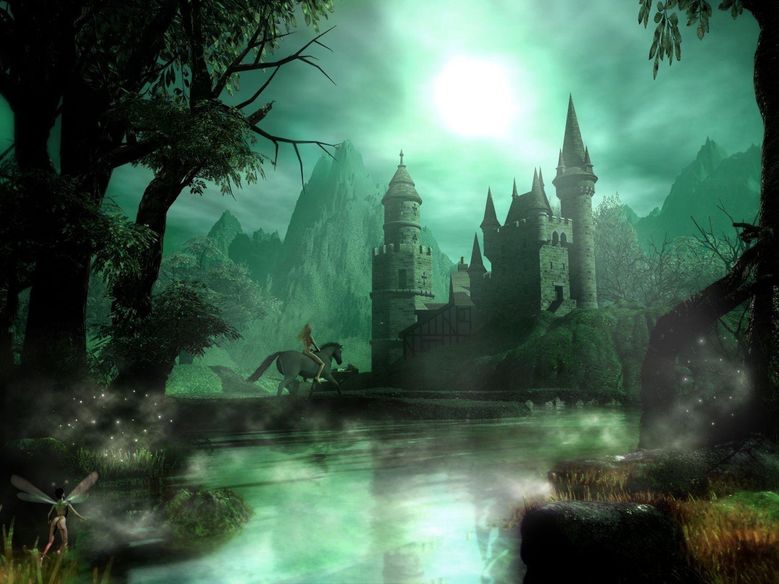 1600x1200 castle, Concept art, Artwork Wallpaper HD / Desktop and Mobile