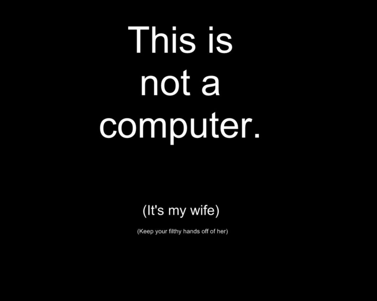 1280x1024 Wife Computer Funny Wallpaper: Desktop HD Wallpaper