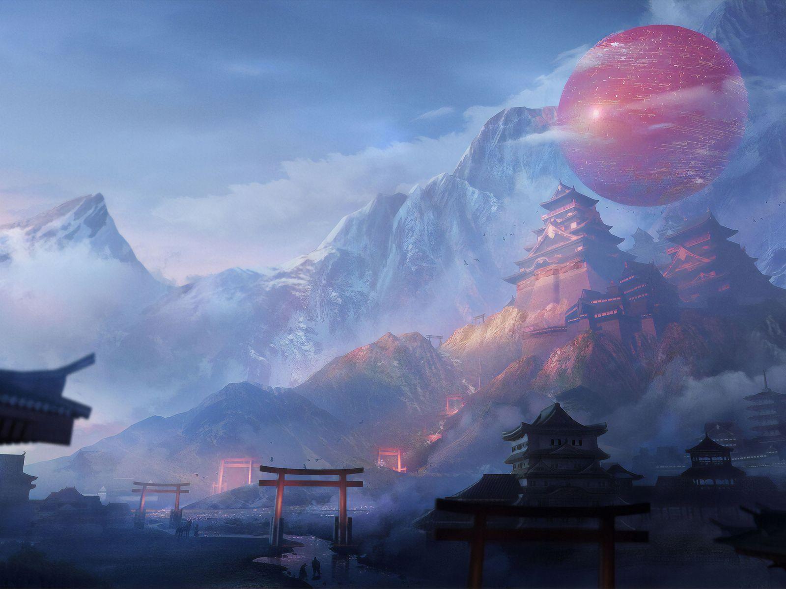 1600x1200 Lord Castle Hinomaru 1600x1200 Resolution HD 4k