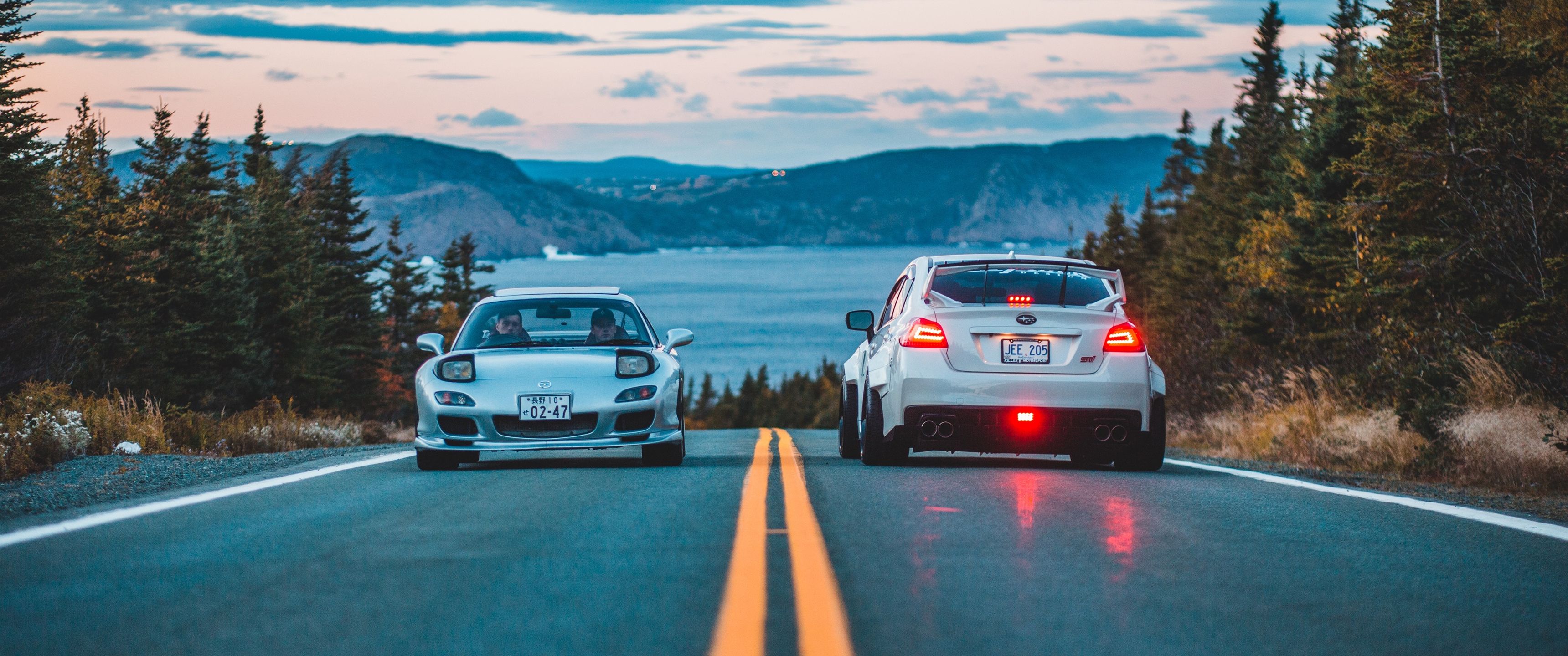 3440x1440 Download Japanese Cars, Japanese, Cars, Mazda, Subaru, Sport, Coupe, Sedan, Rx Impreza, Wrx, Sti Wallpaper in 3440x1440 Resolution