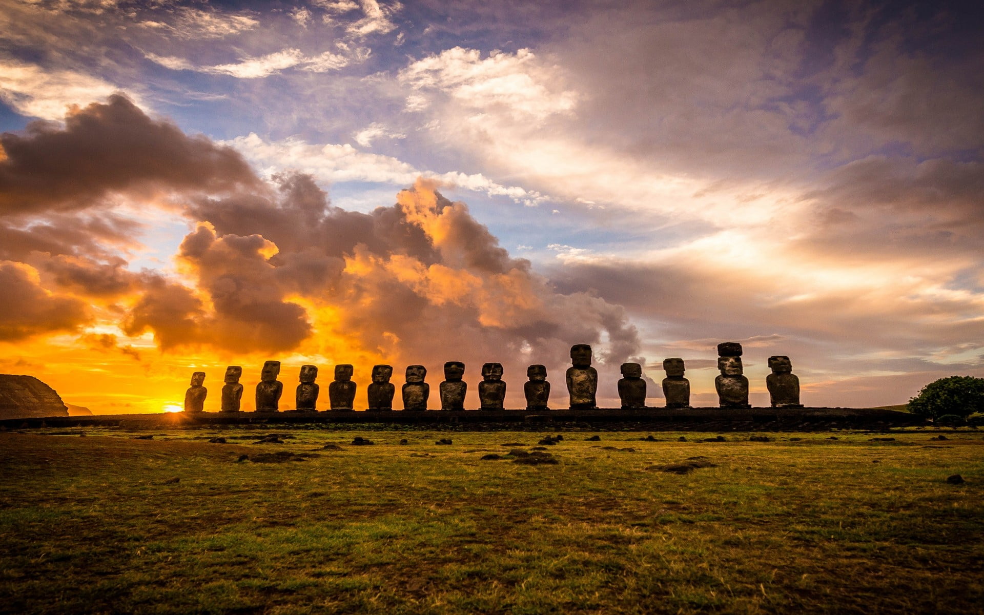 1920x1200 Balance stones, landscape, nature, Rapa Nui, island HD wallpaper