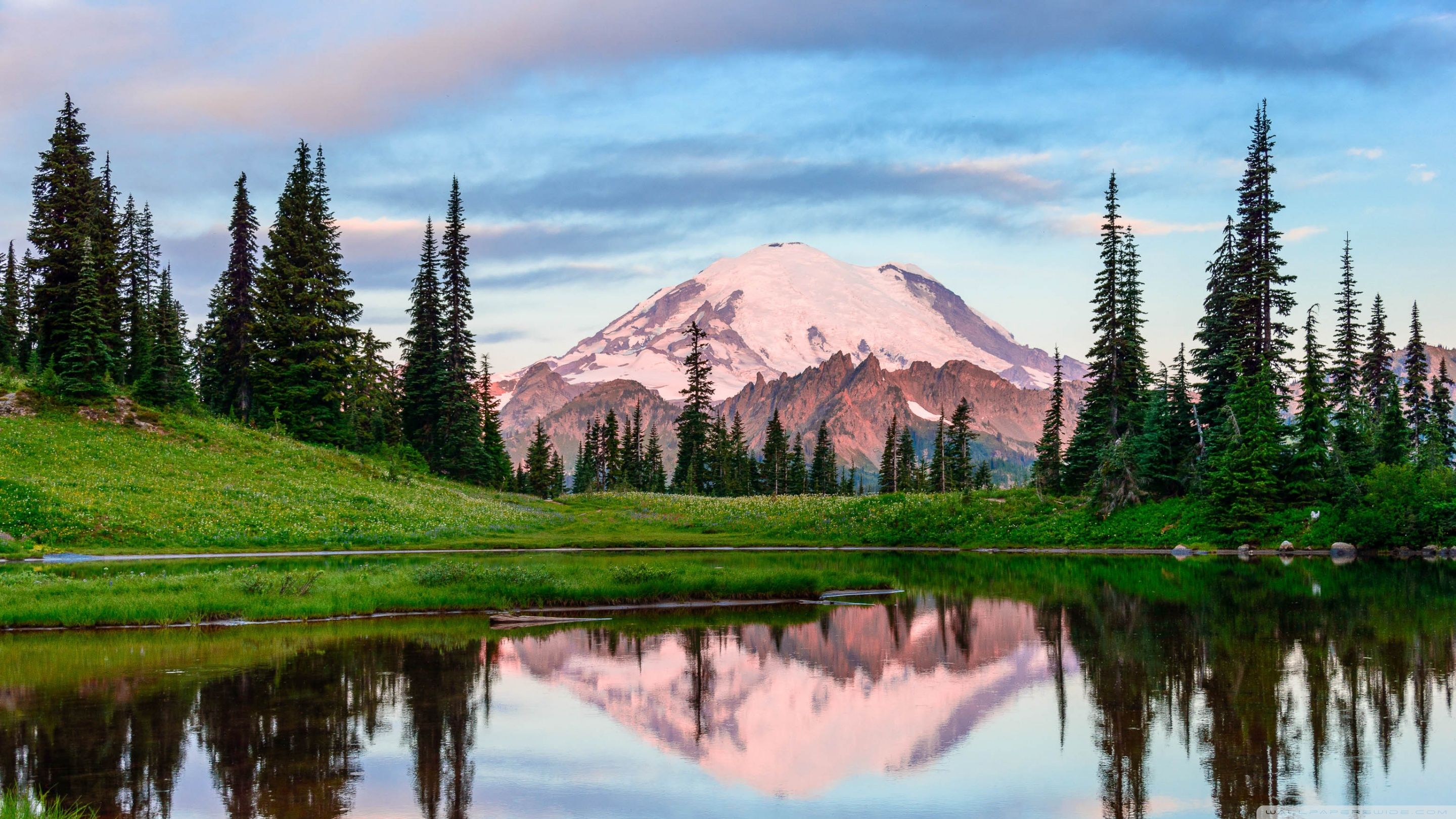 2880x1620 Snowy Mountain Peak Summer 4K UHD Wallpaper for UltraHD Desktop and TV : Widescreen and UltraWide Display : Dual Monitor : Smartphone and Tablet Devices