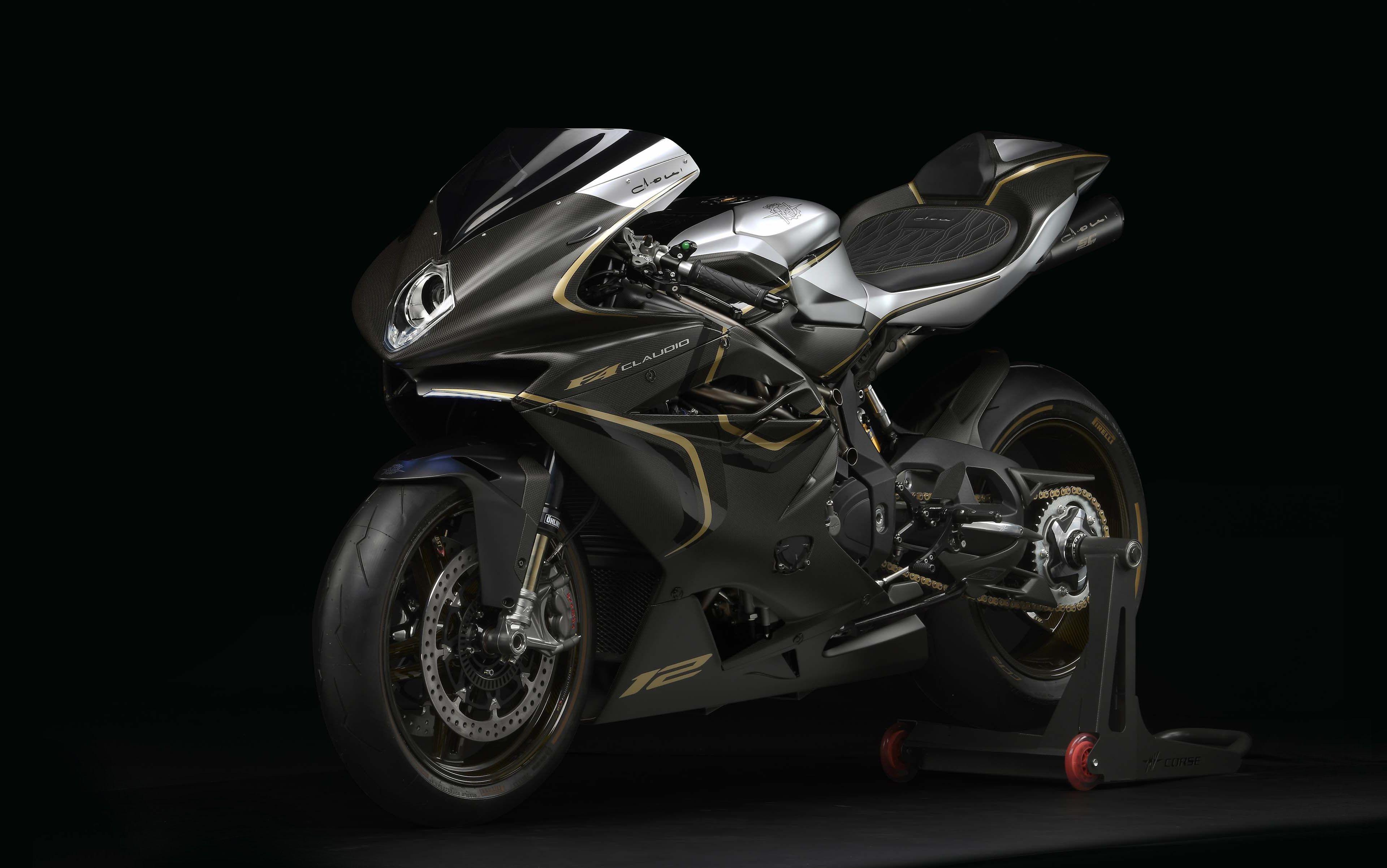3840x2403 Wallpaper MV Agusta F4 Claudio, Dark background, 4K