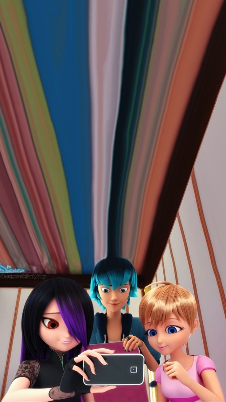 736x1308 Miraculous, Luka & Rose Wallpaper