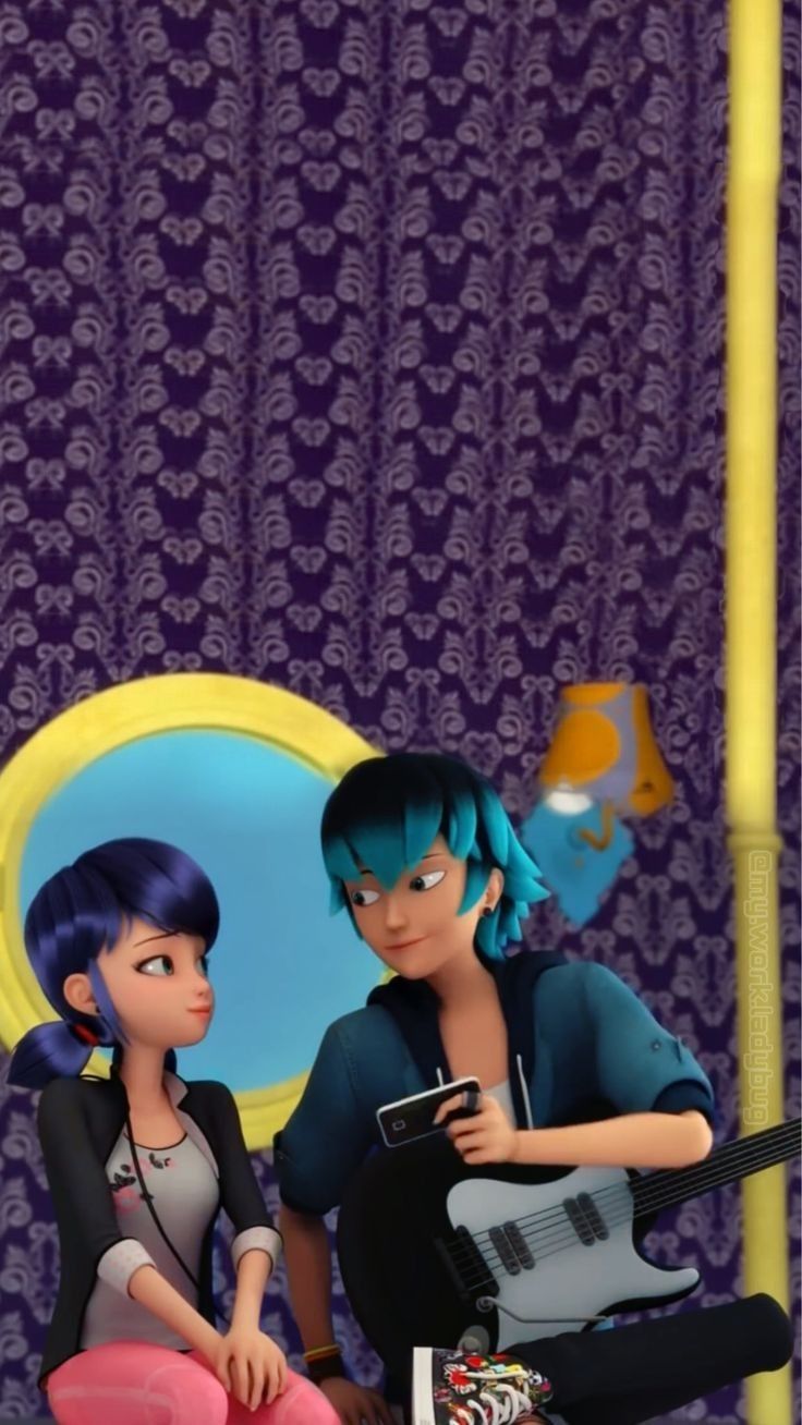 736x1308 Miraculous Ladybug Lukanette Wallpaper
