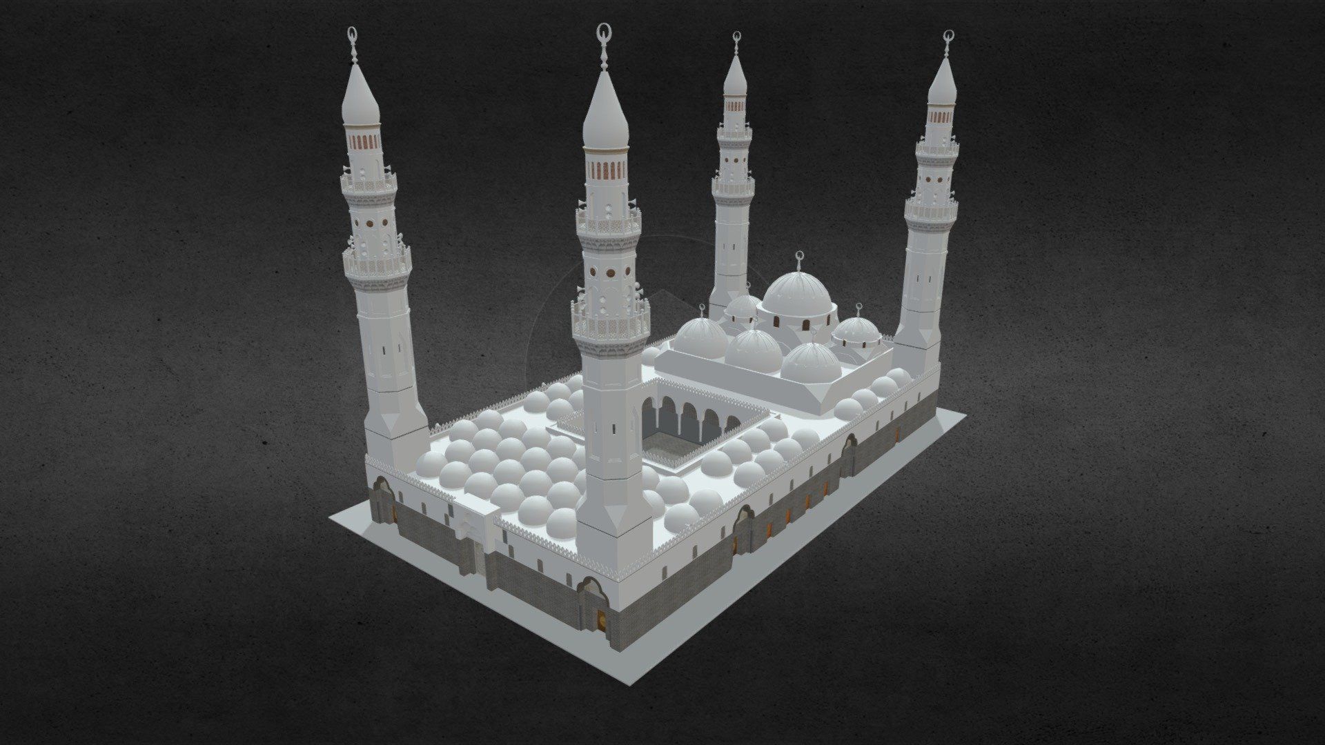 1920x1080 Quba Mosque Saudi Arabia 3D Model model by nuralam018 [4deea1e]
