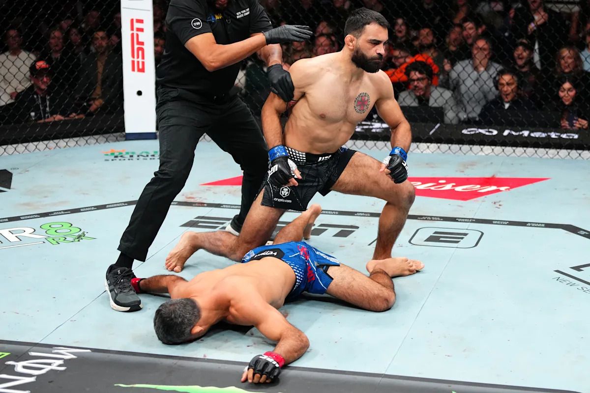 1200x800 UFC 322 results: Benoit Saint Denis brutally knocks out Beneil Dariush in 16 seconds