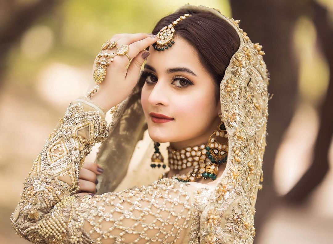 1080x792 Aiman Khan Latest Bridal Photohoot for Rahat Afridi