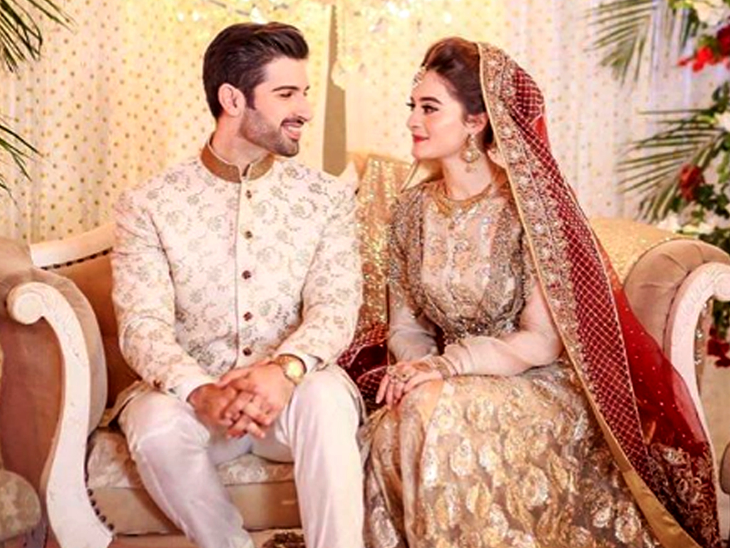 1024x768 Picture: Longtime lovers Aiman Khan, Muneeb Butt finally say 'qabool hai' & Style