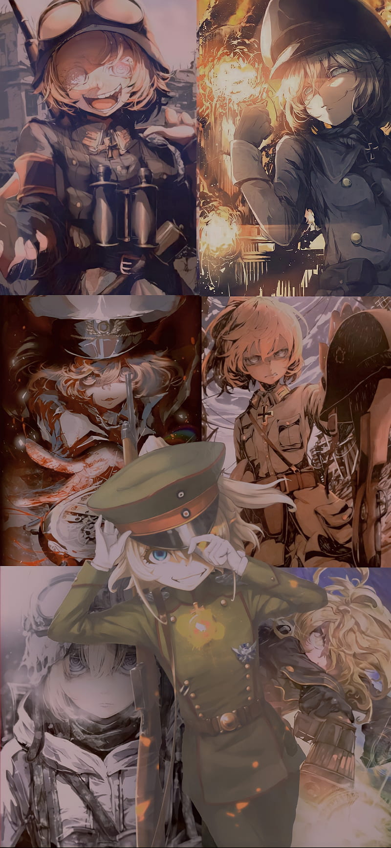 800x1734 Senki, Anime, Tanya, Von degurechaff, Tanya degurechaff, Youjo, Youjo senki, HD phone wallpaper