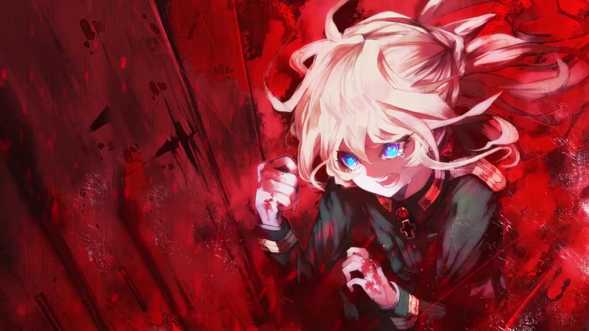 1920x1080 Tanya Von Degurechaff Crying Saga Of Tanya The Evil Live Wallpaper