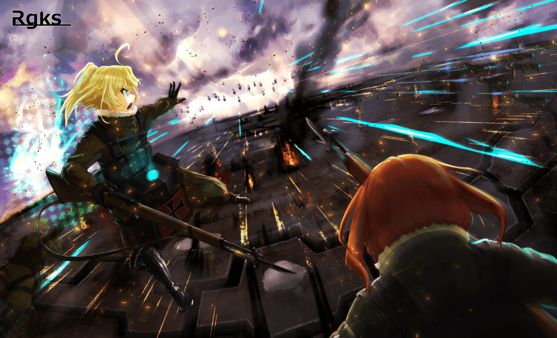 1814x1103 The Saga Of Tanya The Evil Wallpaper