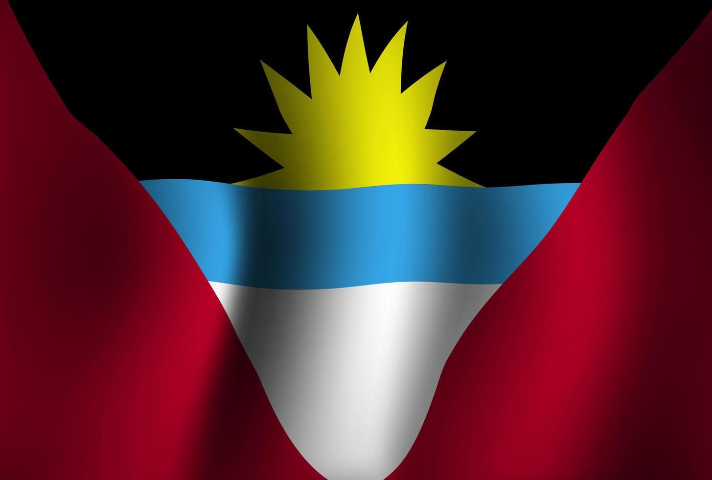 1455x980 Antigua and Barbuda Flag Background Waving 3D. National Independence Day Banner Wallpaper