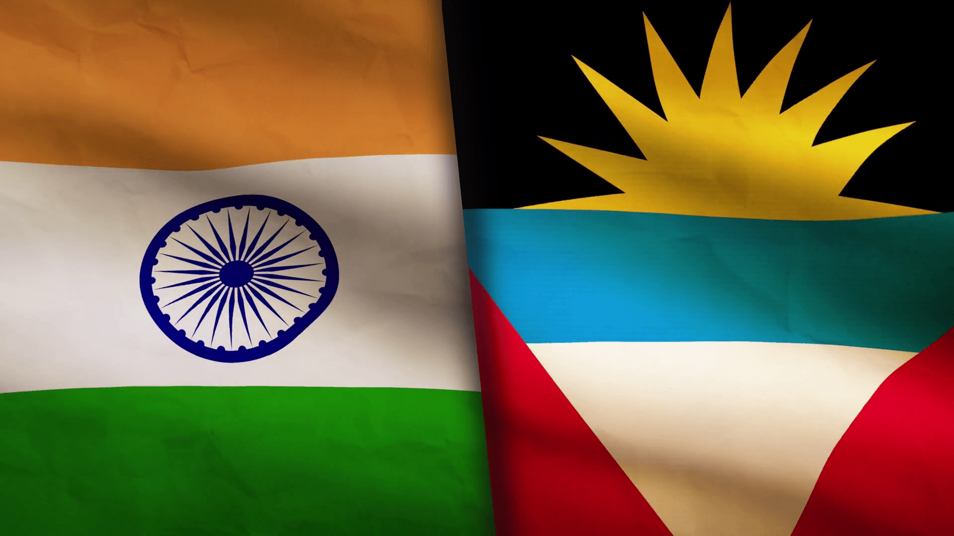 1920x1080 Antigua And Barbuda Flag Stock Footage: Royalty Free Video Clips