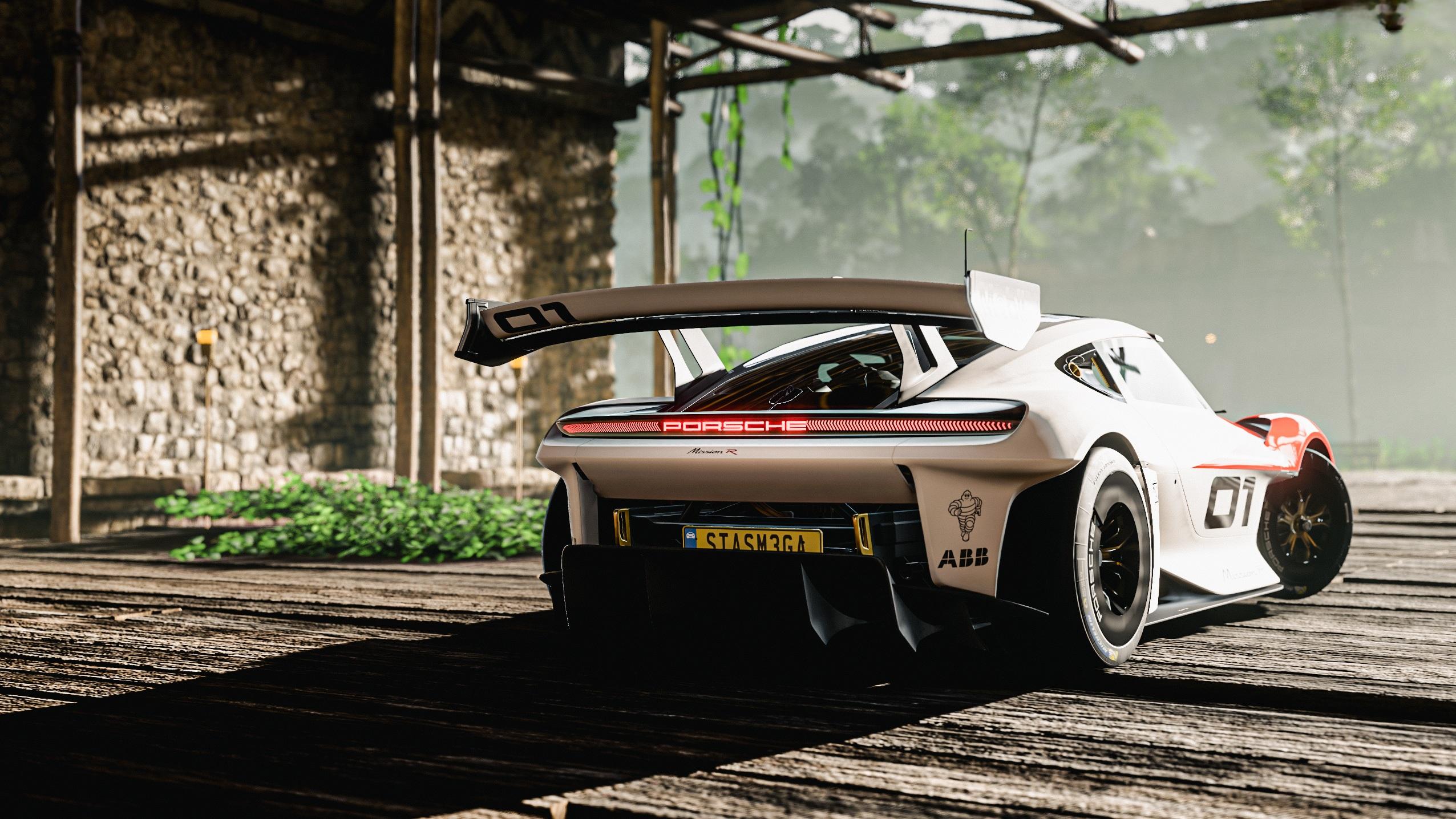 2552x1436 Porsche Mission R wallpaper made by me (1440p)