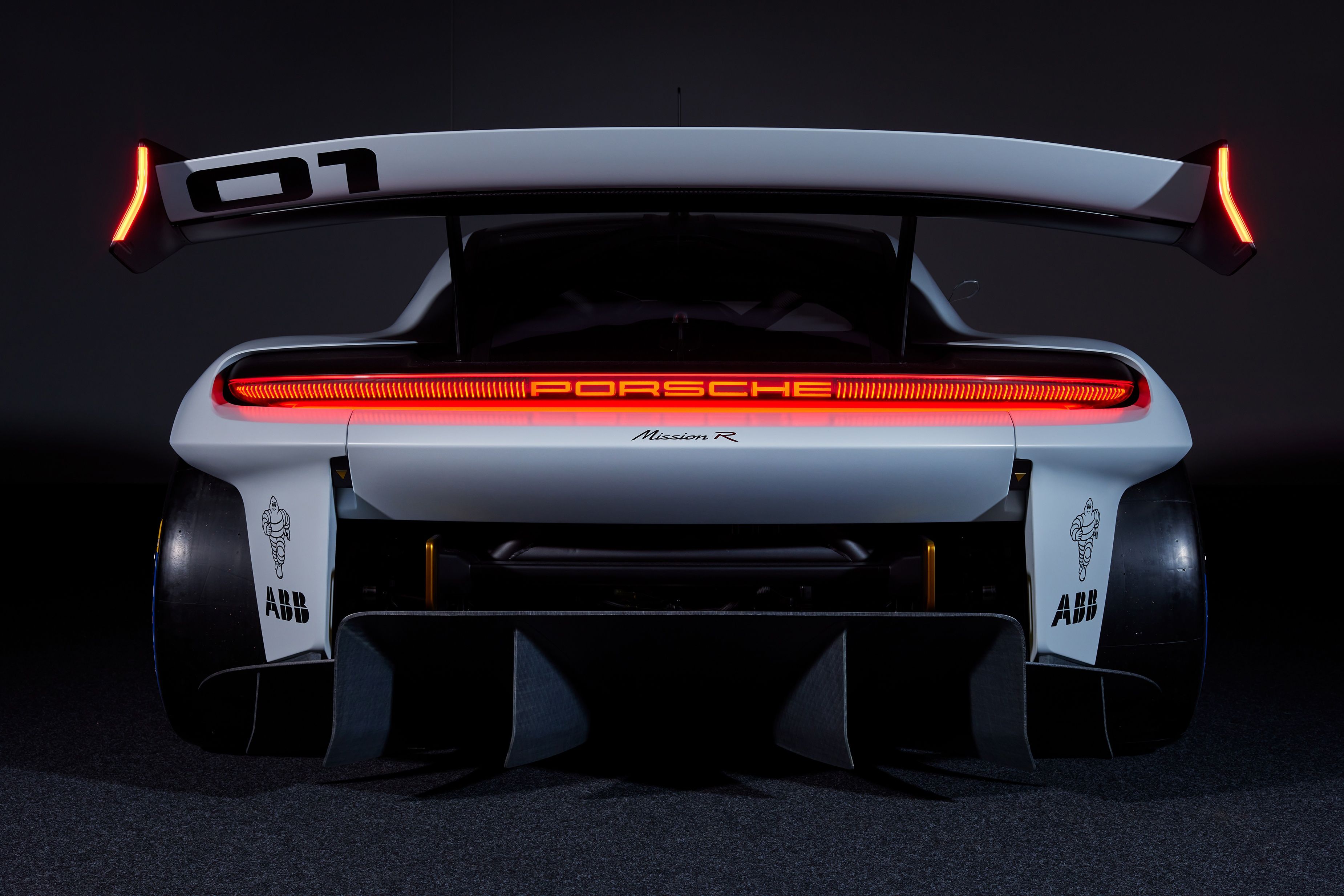 3700x2467 Wallpaper Porsche, rear view, Mission R, Porsche Mission R for mobile and desktop, section porsche, resolution 3700x2467