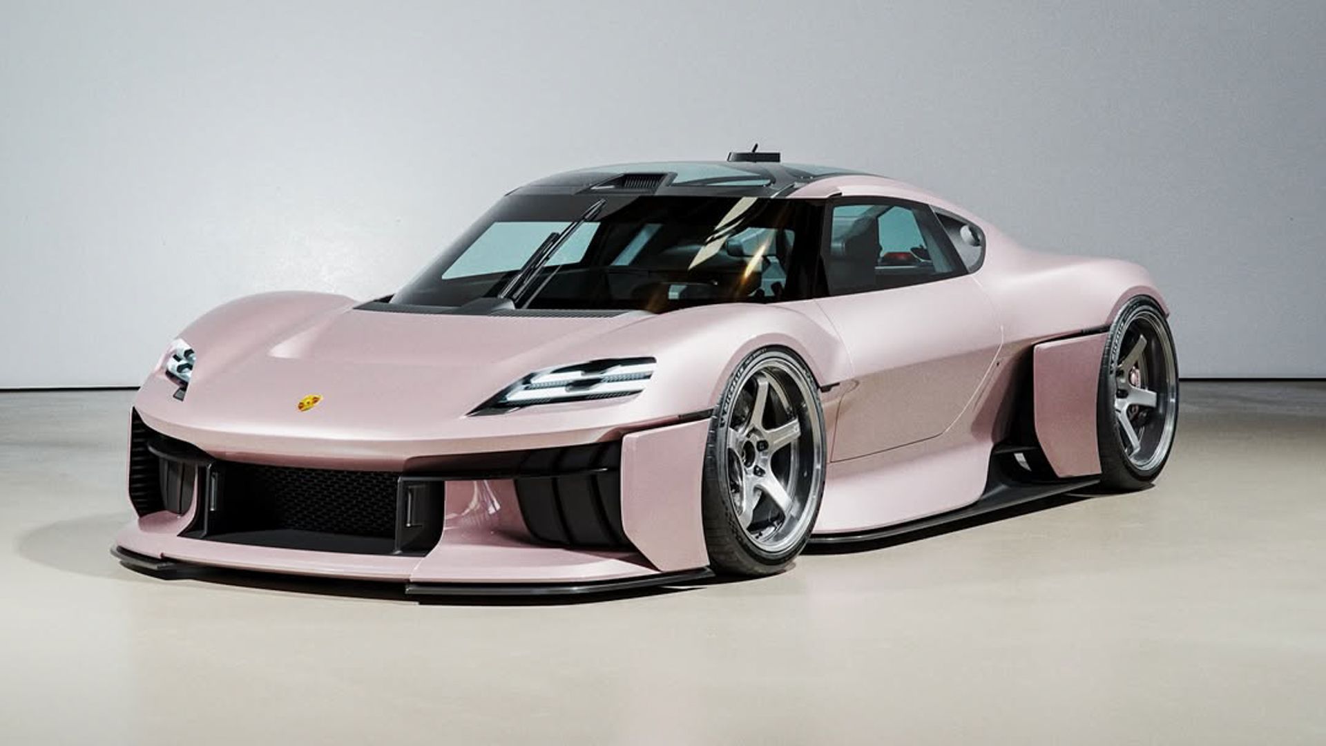 1920x1080 Porsche Mission R Rendered As A Road Going Race Car With JDM Style