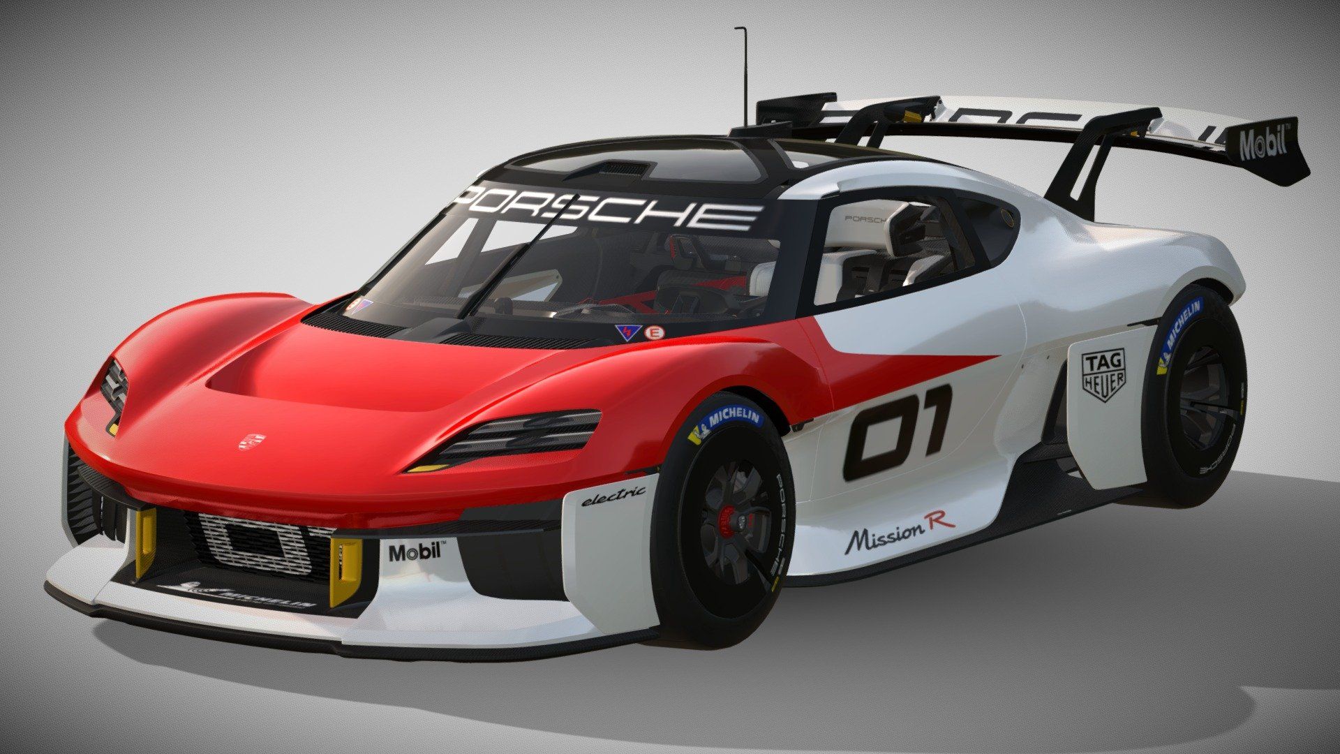 1920x1080 Porsche Mission R Concept Free 3D model by Ddiaz Design [7dd949e]