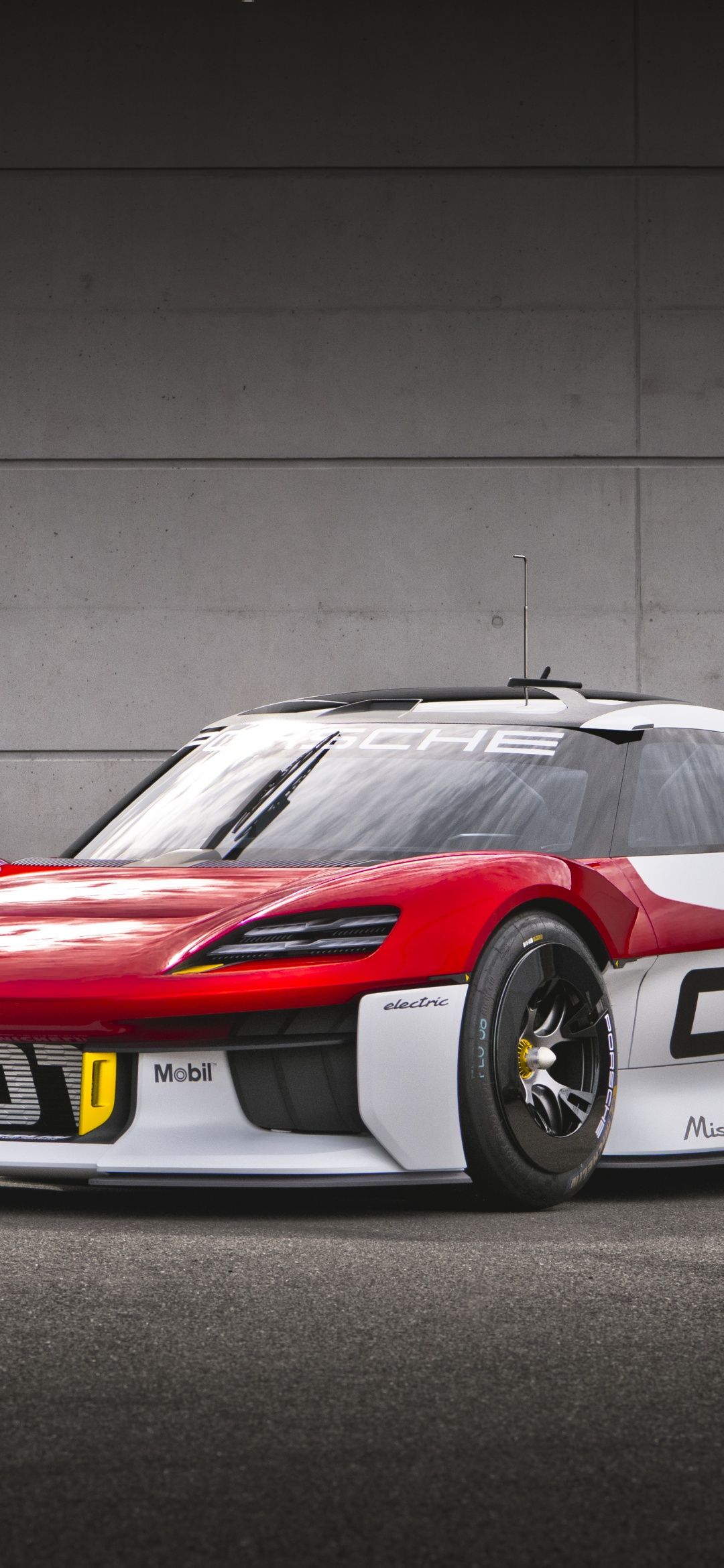 1080x2340 Porsche Mission R Wallpaper 4K, Electric Sports cars, 5K