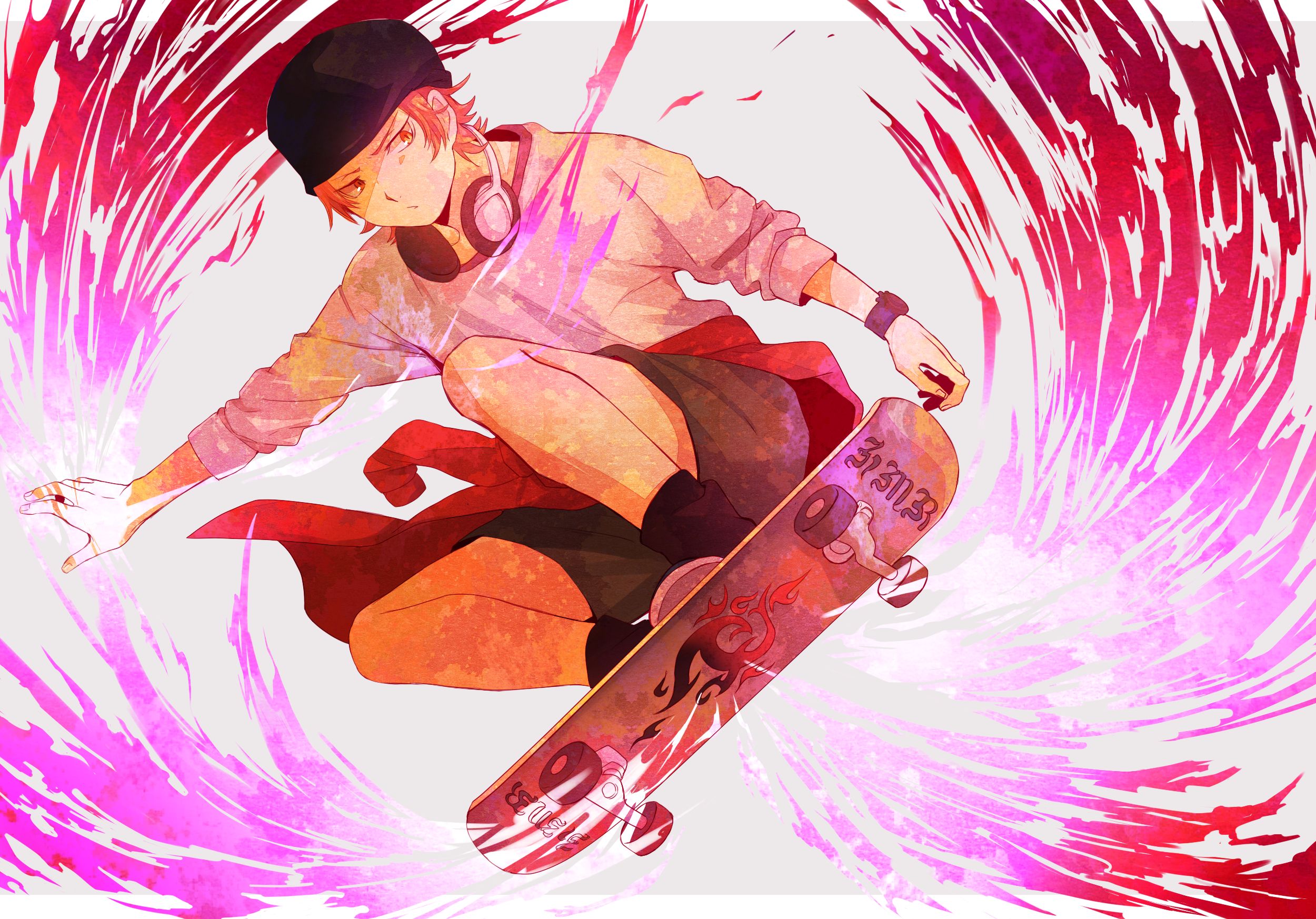 2500x1746 Skateboard. Anime Image Board