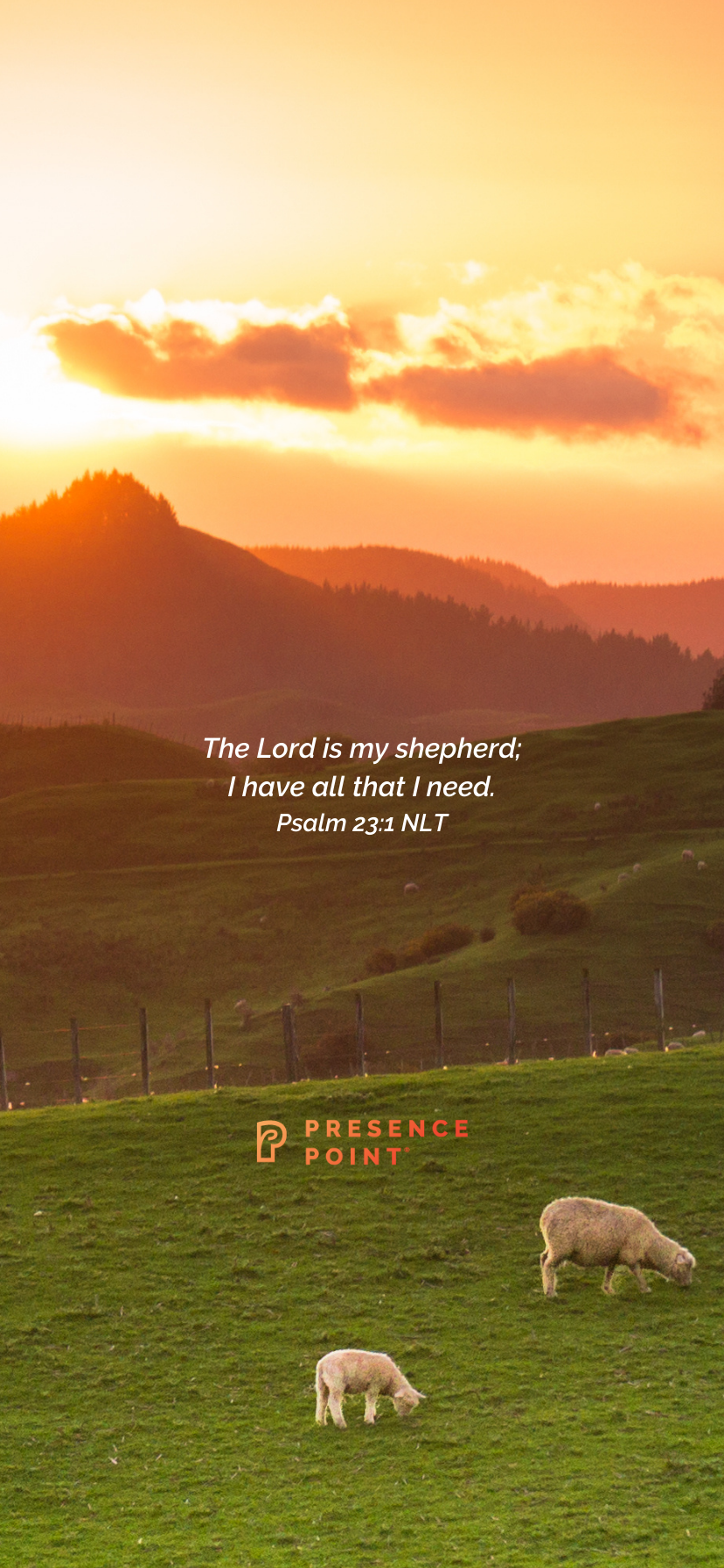 828x1792 Wallpaper Image for Your Encouragement. Psalm 23:1