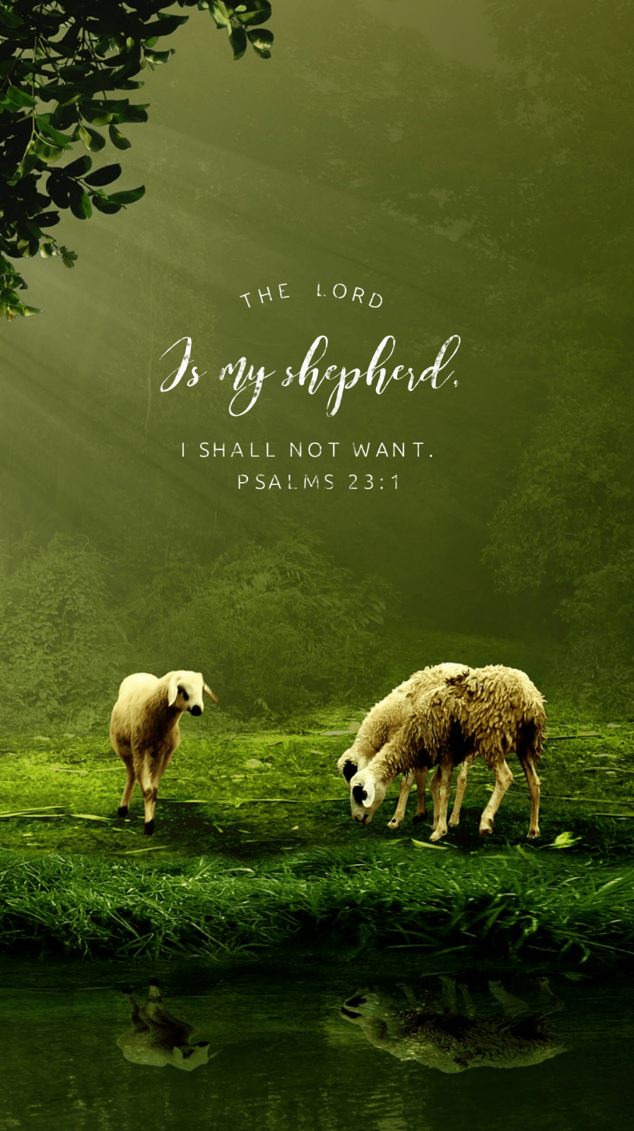 897x1600 The Lord Is My Shepherd Wallpaper