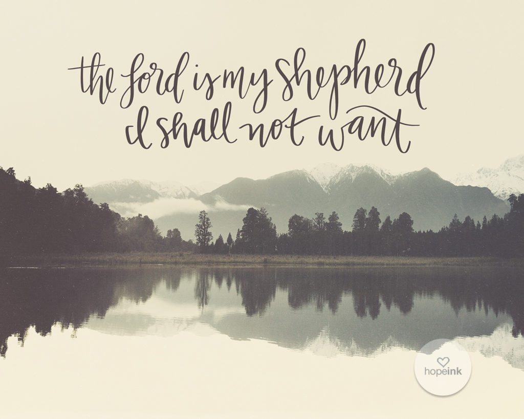 1024x819 The Lord Is My Shepherd