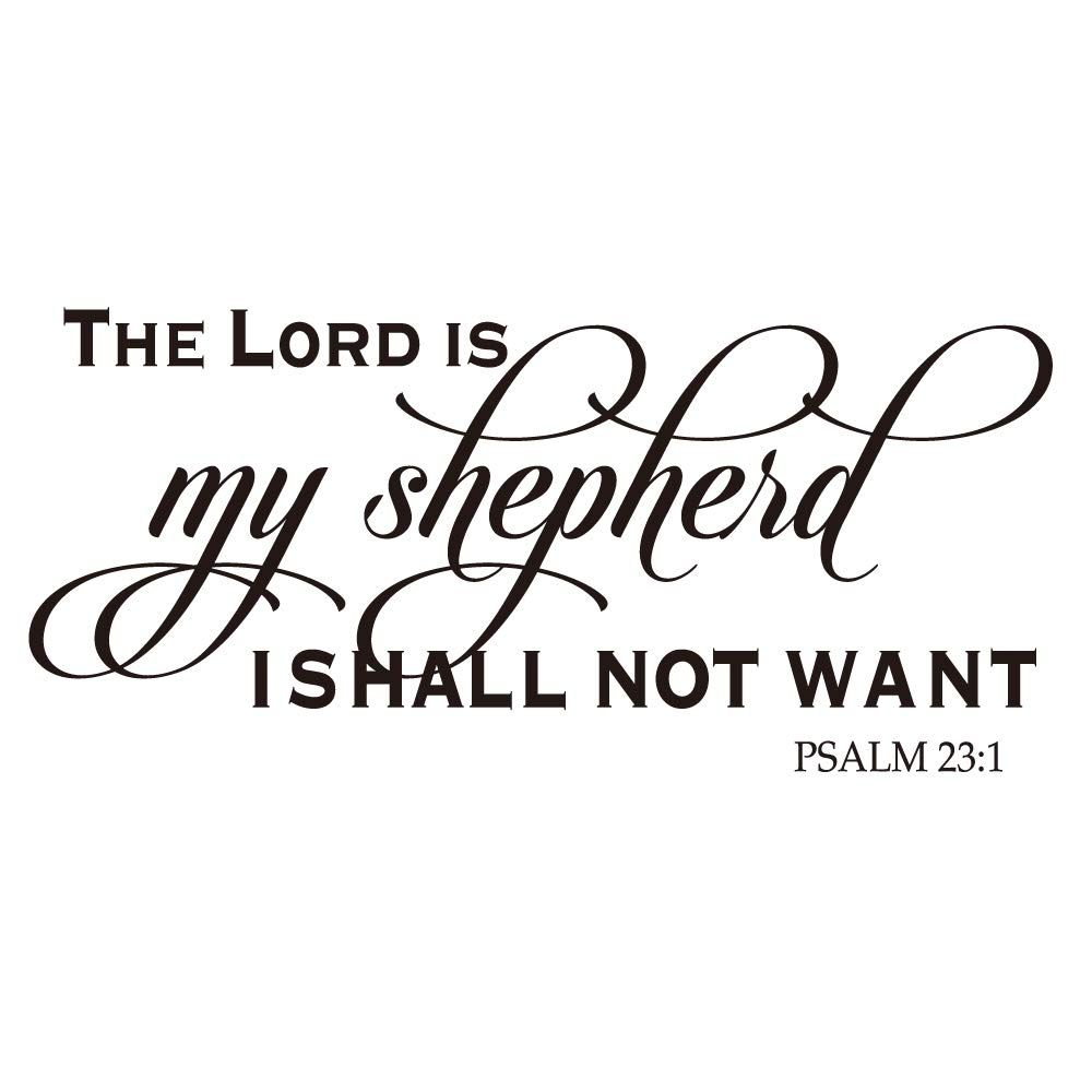 1000x1000 THE Lord is My Shepherd ISHALL NOT Want 23:1 -Carved Letters Christian Quotes Wall Decal Religious Motto Bible Verse Art Letters Home Décor : Tools & Home Improvement