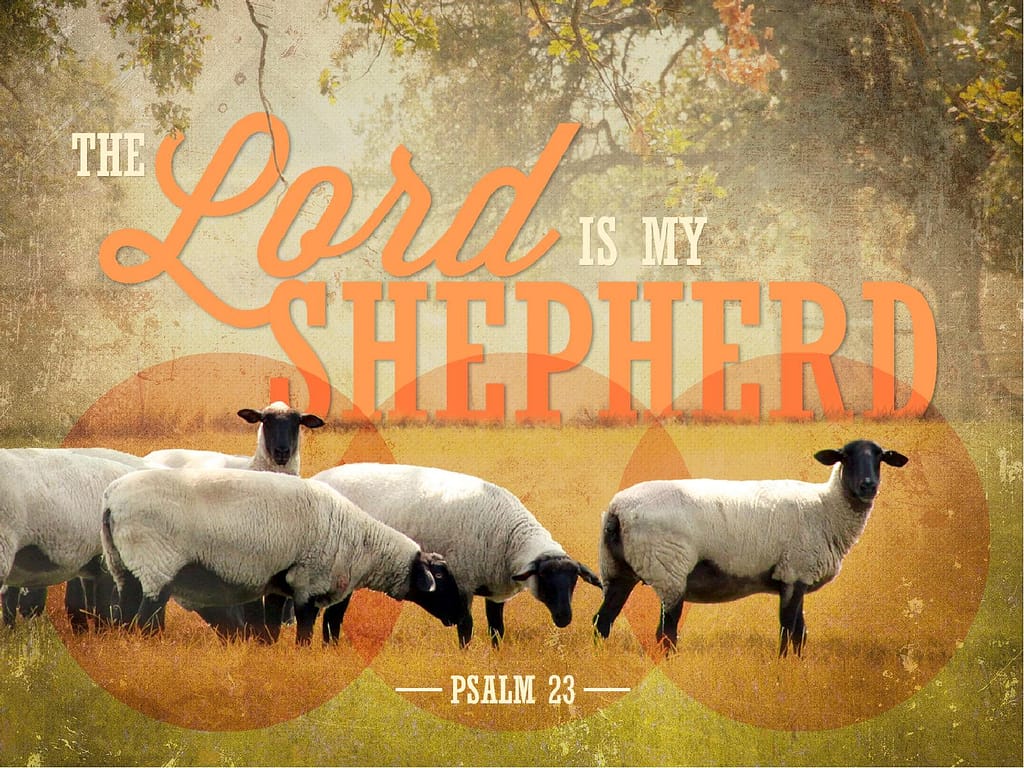 1024x768 ShareFaith Media The Lord Is My Shepherd Sermon PowerPoint Template