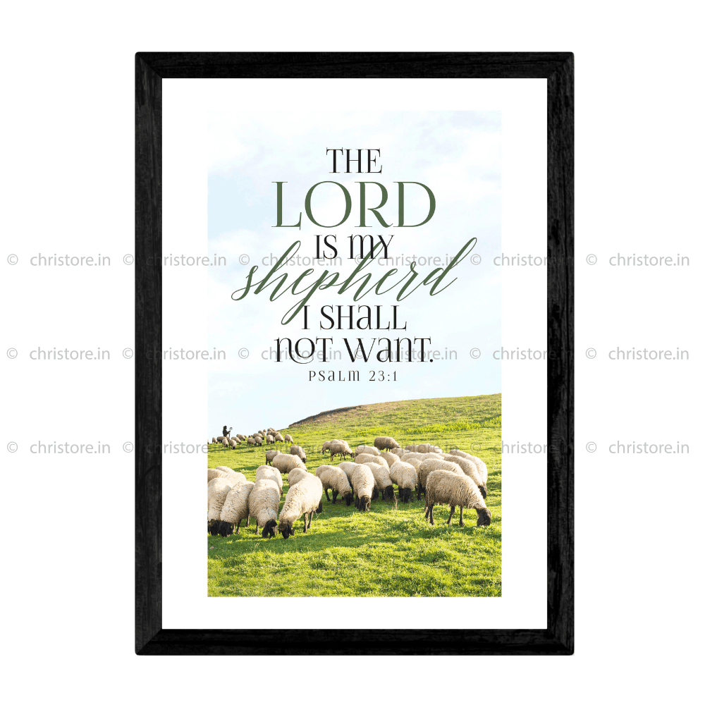 1000x1000 Psalm 23:1 Wall Art Lord Is My Shepherd, a Timeless Reminder of Divine Guidance