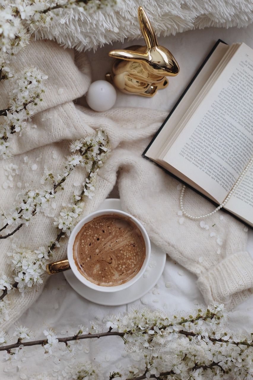 853x1280 Spring Coffee Flowers Flat