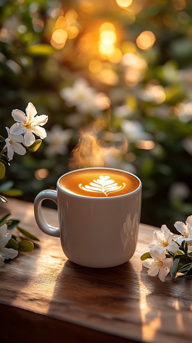 673x1200 Cozy Mornings with Coffee ☕ and Fresh Blooms
