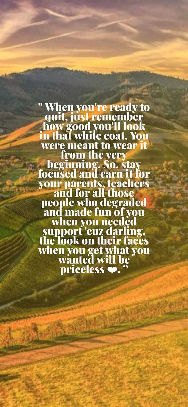 800x1731 Doctor Quote, hardwork, medicine, student, HD phone wallpaper