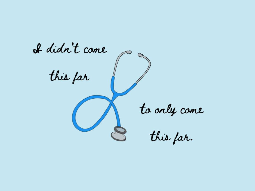 1024x769 Come This Far Medical Motivation Poster Wallpaper