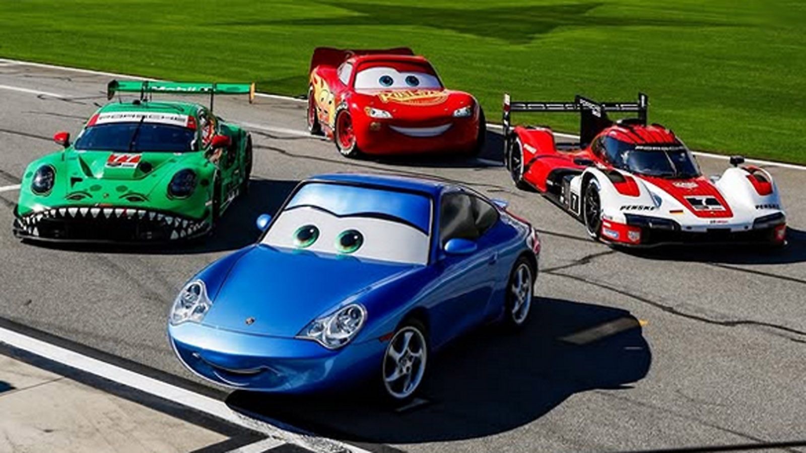 1600x900 Porsche Celebrates 'Cars' 20th Anniversary With Lightning and Sally
