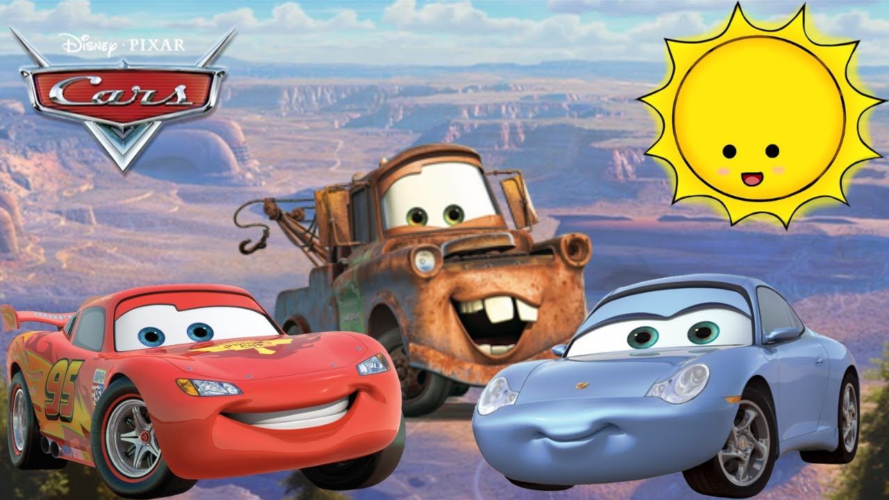 1280x720 Disney Pixar Cars Lightning McQueen & Friends (Mater & Sally Carrera) Fun Fast Car Racing Trucks