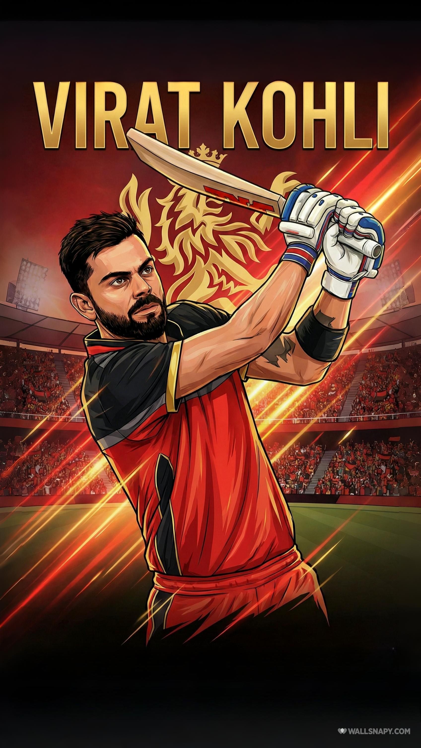 1696x3015 Virat kohli wallpaper ipl anime poster hd
