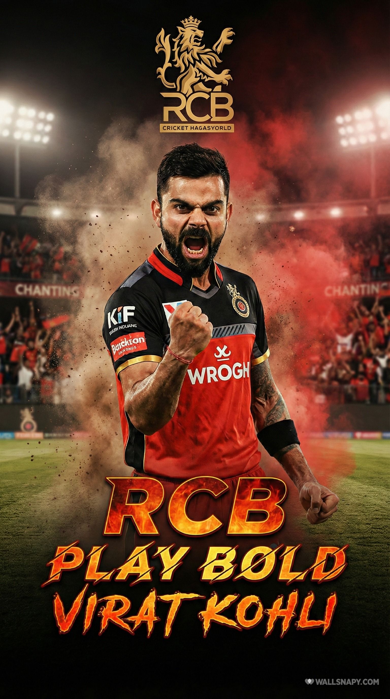 1536x2752 Virat kohli wallpaper rcb play bold ipl poster