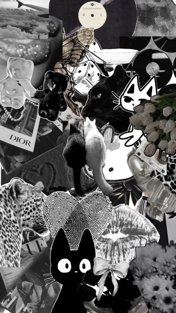 675x1200 Black cat patchwork wallpaper. Black cat purple background aesthetic, Y2k cat wallpaper iphone, Collages wallpaper