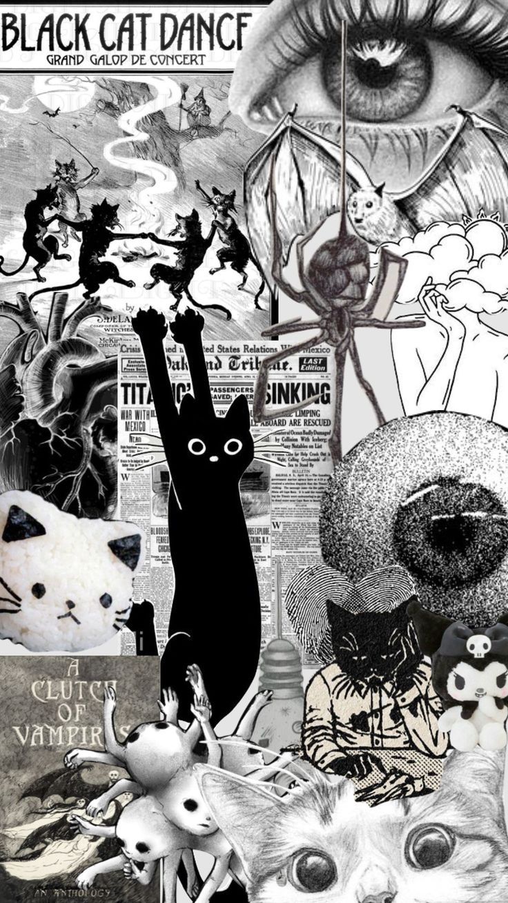 736x1308 Edgy Cat Dance Wallpaper. Y2k cat background, Y2k cats wallpaper, Cat black