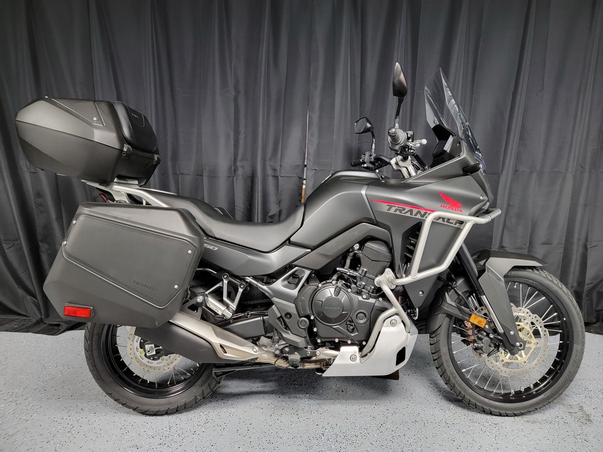 1920x1440 New 2024 Honda Transalp, Sterling IL. Specs, Price, Photo. Matte Black Metallic H103094