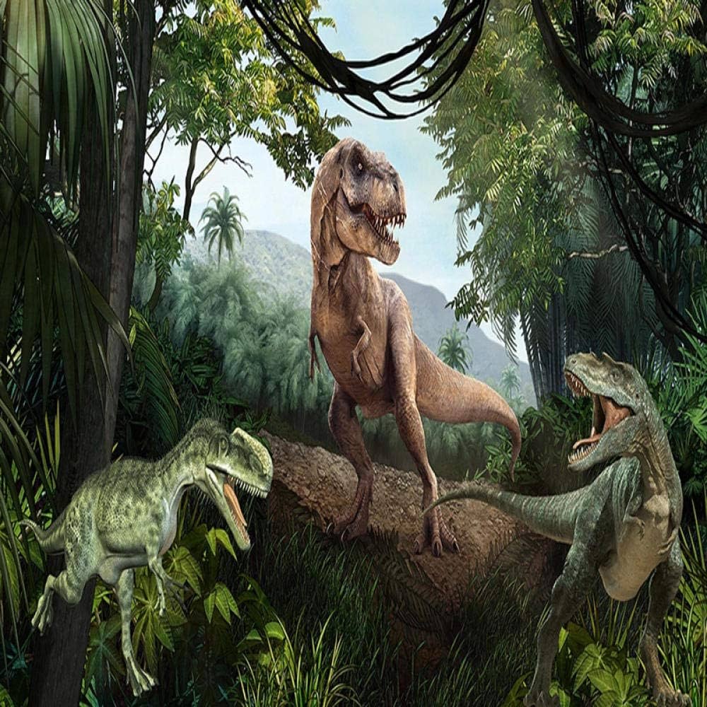 1000x1000 UKWCDSKK Self Adhesive Wallpaper Wallpaper 3D Three Dimensional Dinosaur Forest Mural Children's Bedroom Creative Home Decoration Photo Mural: Buy Online At Best Price In UAE