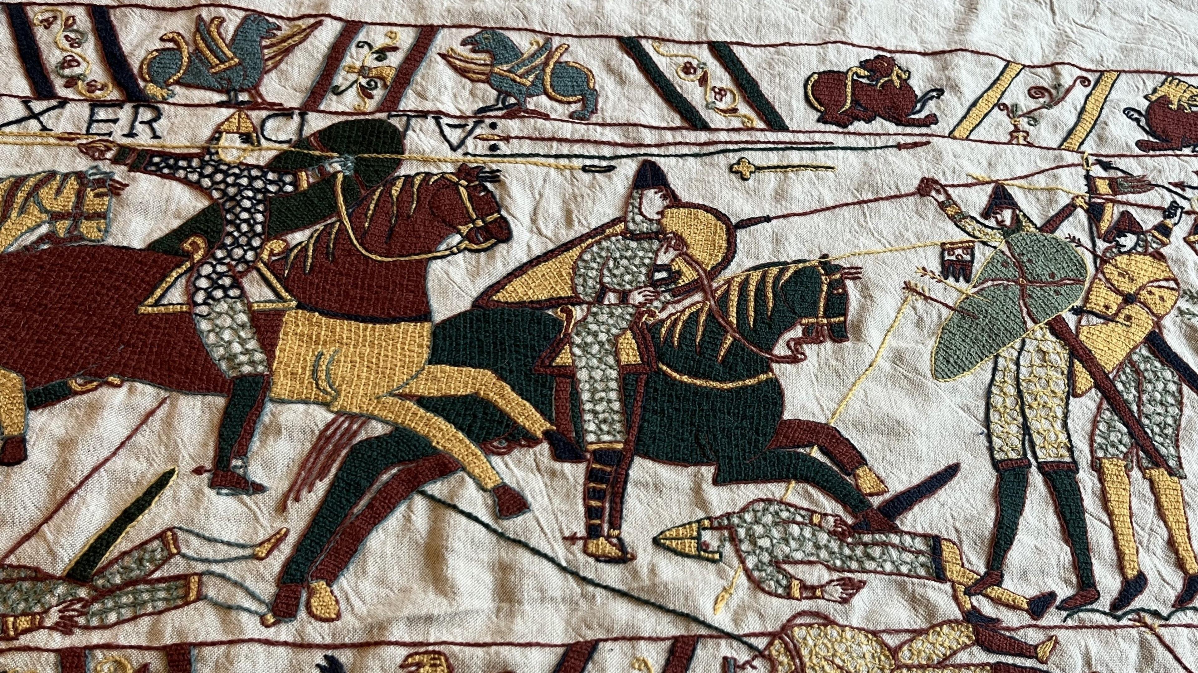 3840x2159 Wisbech embroiderer releases Bayeux Tapestry pattern book