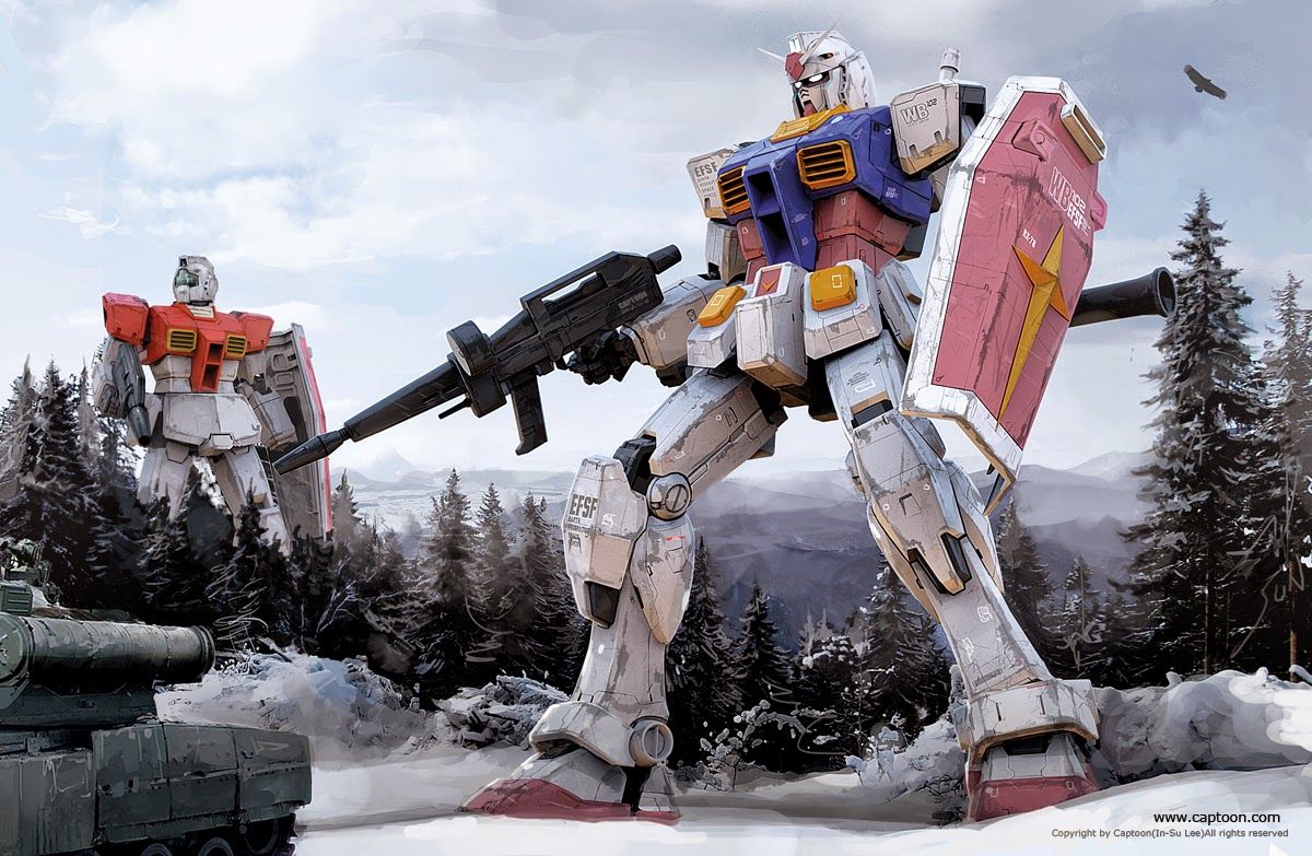 1200x783 RX 78 2 Gundam And RGM 79 GM Wallpaper