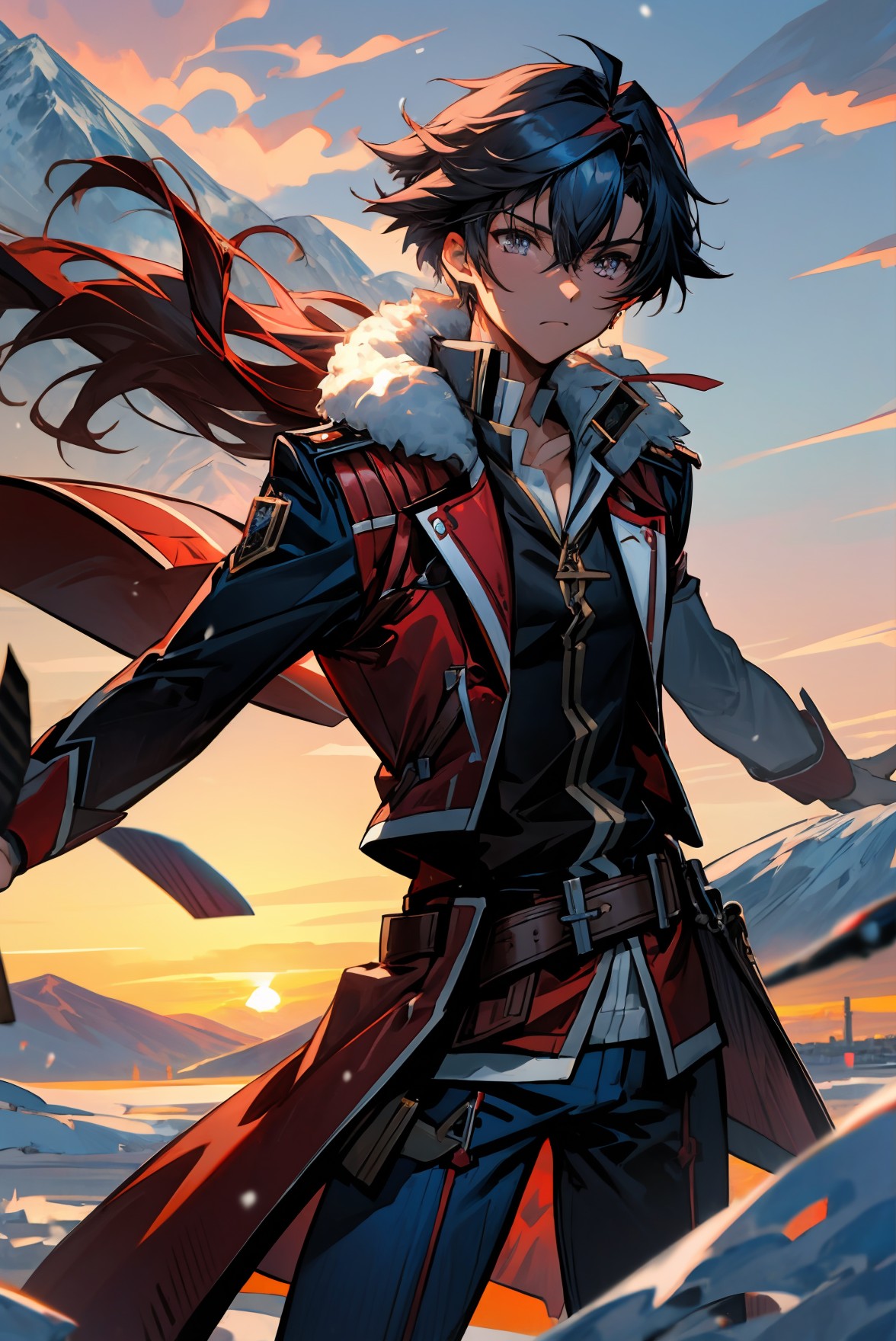 1176x1760 Rean Schwarzer main character of Trails of Cold Steel