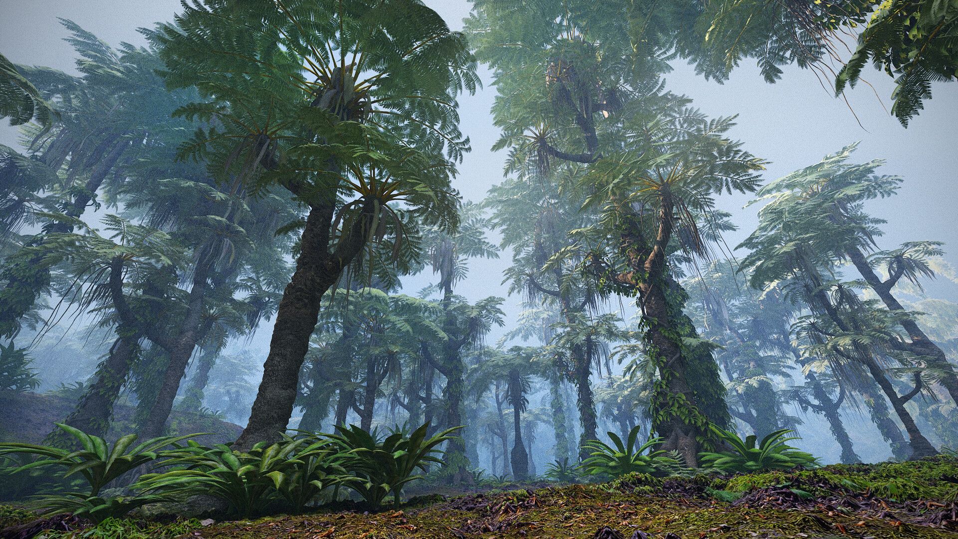 1920x1080 Kris 3D Jurassic Forest Animated