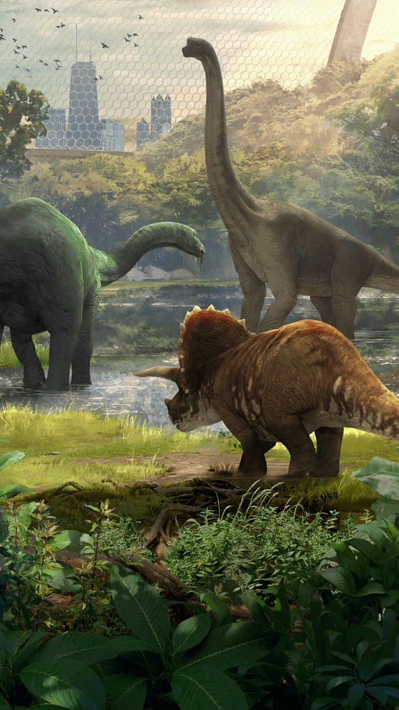 800x1422 Jurassic World Alive, dinosaurs, jurassic world, sanctuary, HD phone wallpaper